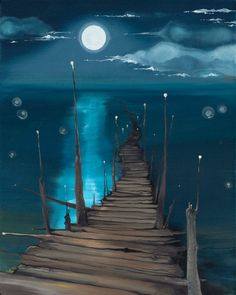 Create something similar to Dock to the Moon by Lynn Gaines
